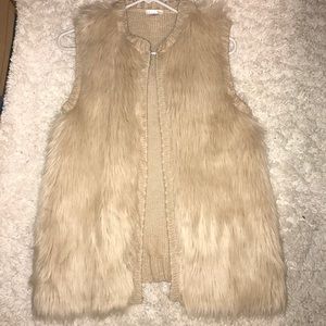 Tan Fur Vest